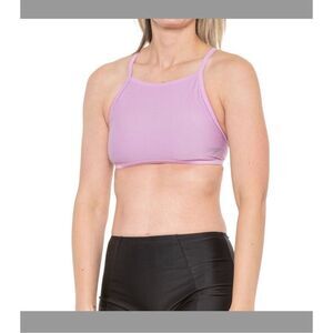NWT Speedo Solid Tie-Back 500 Bikini Top